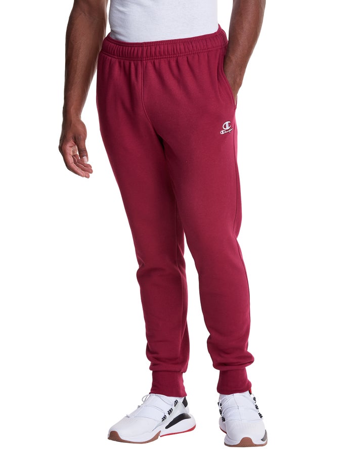 Pantaloni Jogging Champion Classic Fleece Barbati Rosii Inchis - Romania XTKHFAR-68